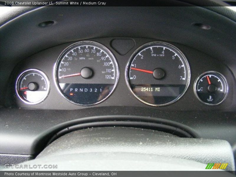 Summit White / Medium Gray 2008 Chevrolet Uplander LS