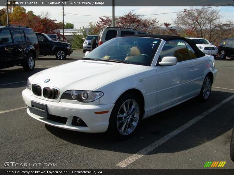 Alpine White / Beige 2006 BMW 3 Series 330i Convertible
