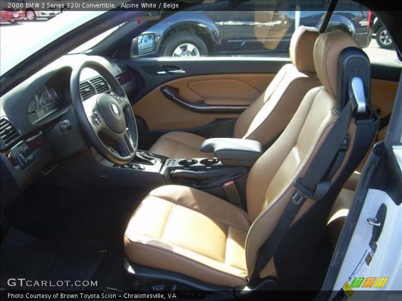 Alpine White / Beige 2006 BMW 3 Series 330i Convertible