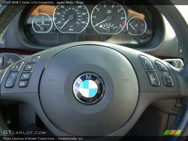 Alpine White / Beige 2006 BMW 3 Series 330i Convertible