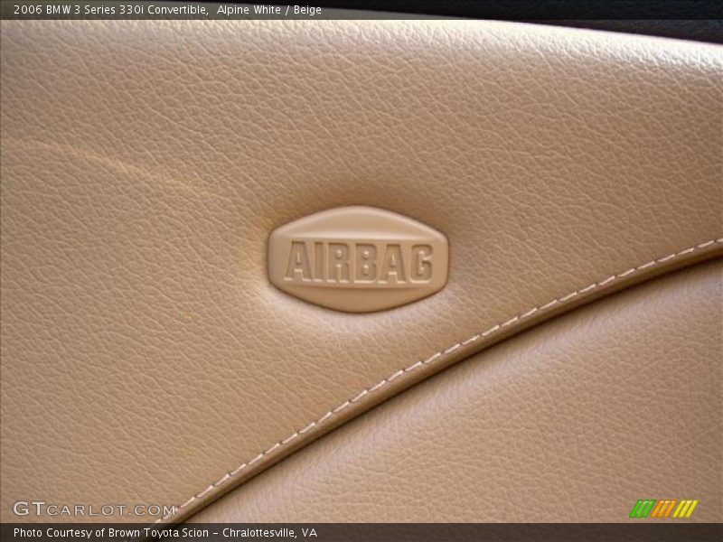 Alpine White / Beige 2006 BMW 3 Series 330i Convertible