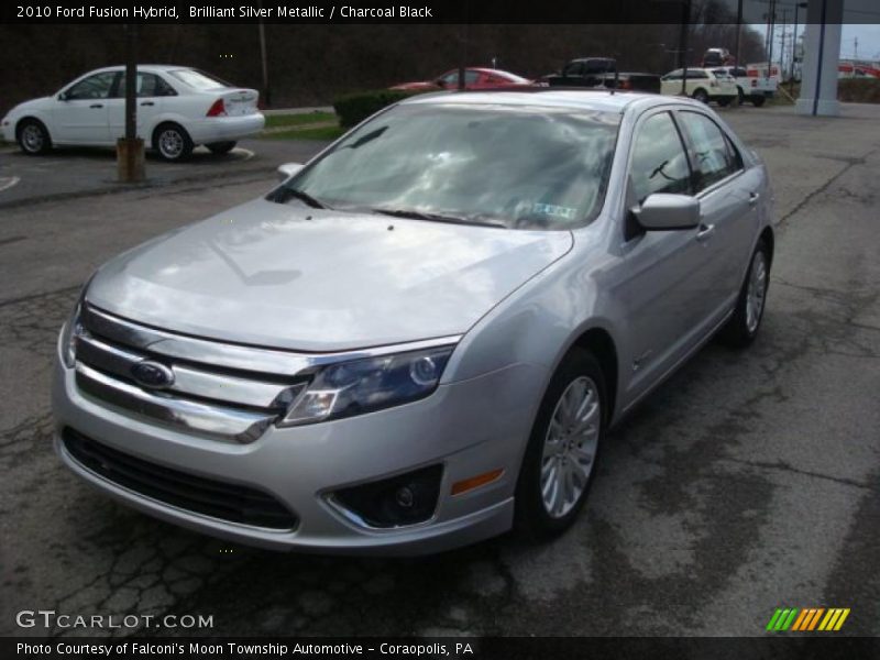 Brilliant Silver Metallic / Charcoal Black 2010 Ford Fusion Hybrid