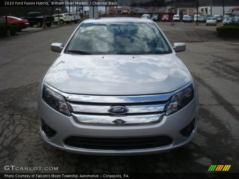 Brilliant Silver Metallic / Charcoal Black 2010 Ford Fusion Hybrid