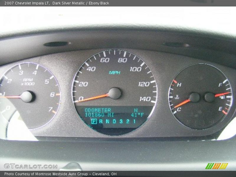 Dark Silver Metallic / Ebony Black 2007 Chevrolet Impala LT