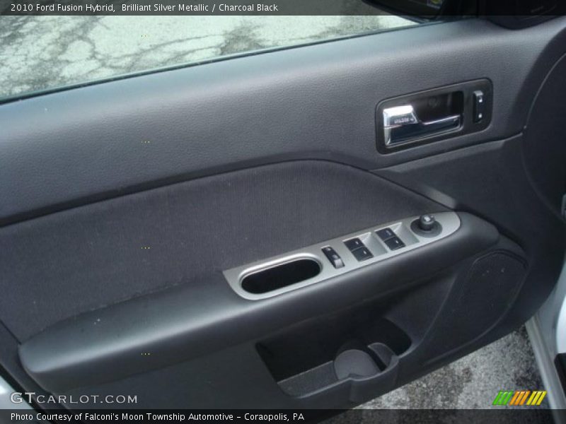 Brilliant Silver Metallic / Charcoal Black 2010 Ford Fusion Hybrid