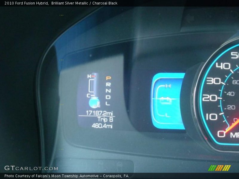Brilliant Silver Metallic / Charcoal Black 2010 Ford Fusion Hybrid