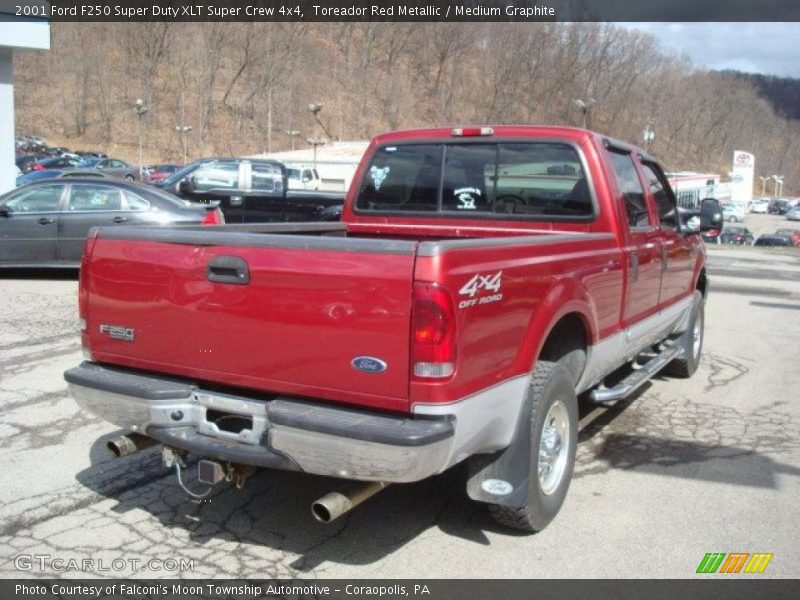 Toreador Red Metallic / Medium Graphite 2001 Ford F250 Super Duty XLT Super Crew 4x4