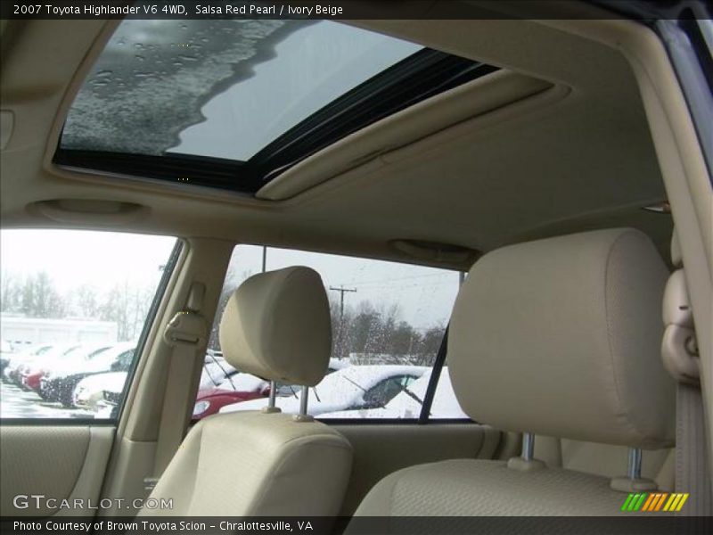 Salsa Red Pearl / Ivory Beige 2007 Toyota Highlander V6 4WD