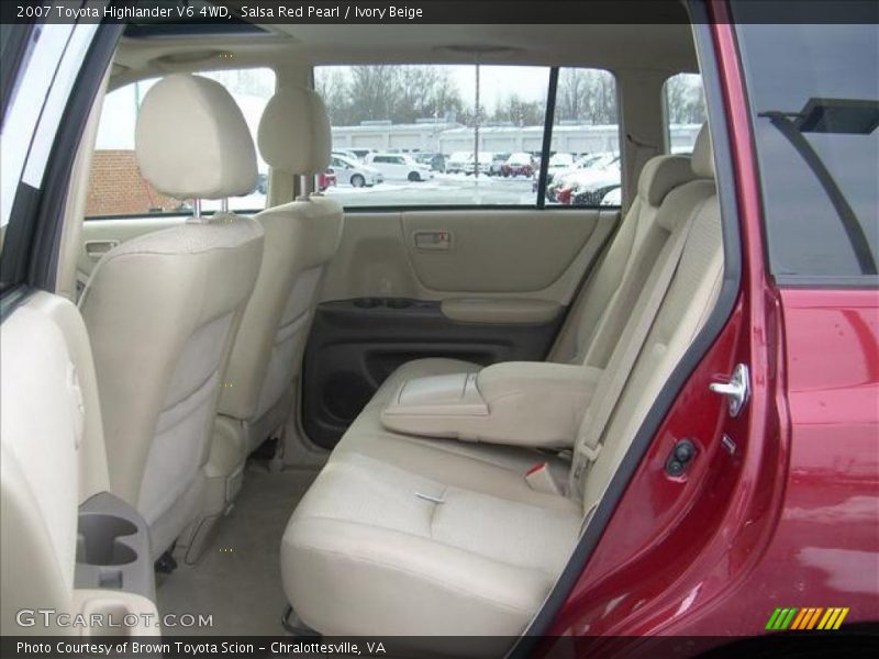 Salsa Red Pearl / Ivory Beige 2007 Toyota Highlander V6 4WD