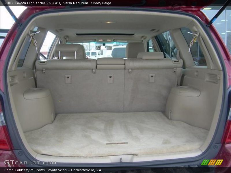 Salsa Red Pearl / Ivory Beige 2007 Toyota Highlander V6 4WD
