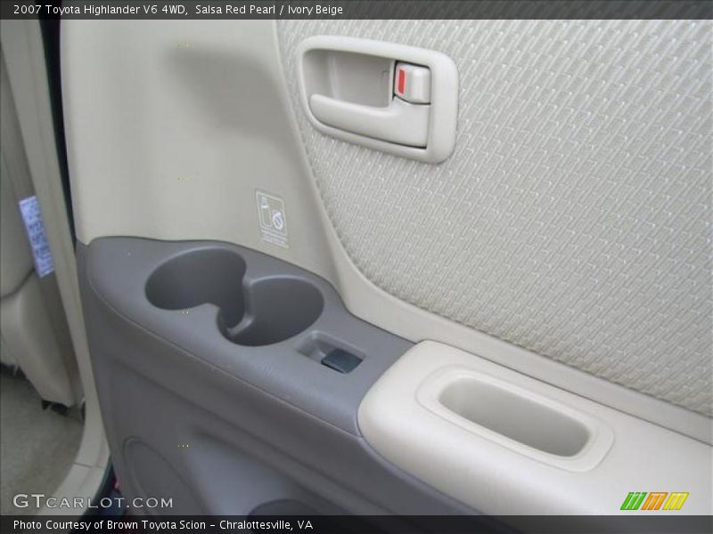 Salsa Red Pearl / Ivory Beige 2007 Toyota Highlander V6 4WD