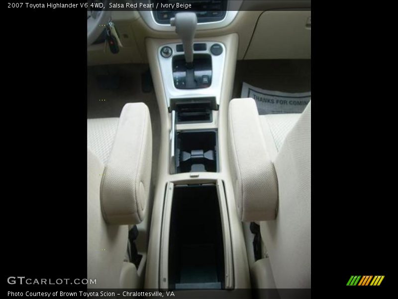 Salsa Red Pearl / Ivory Beige 2007 Toyota Highlander V6 4WD