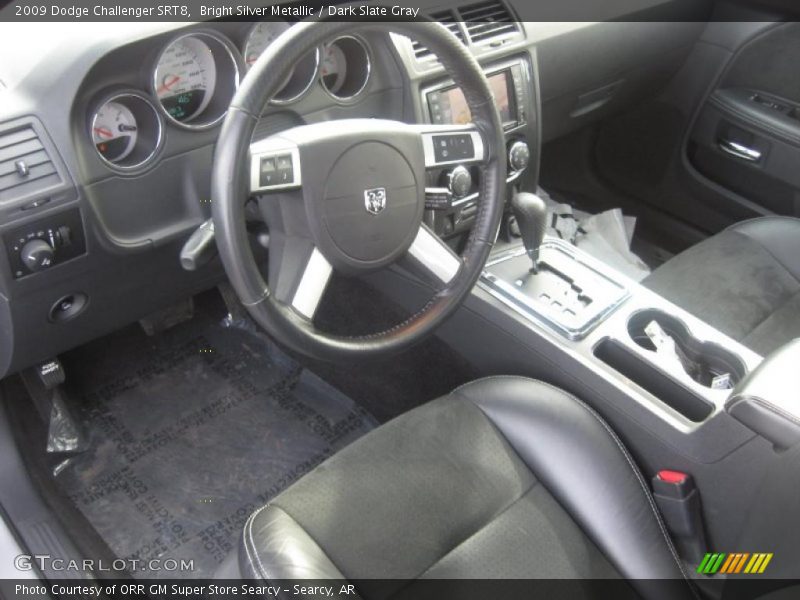 Bright Silver Metallic / Dark Slate Gray 2009 Dodge Challenger SRT8