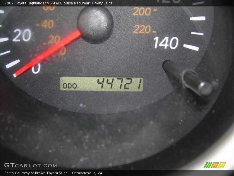 Salsa Red Pearl / Ivory Beige 2007 Toyota Highlander V6 4WD