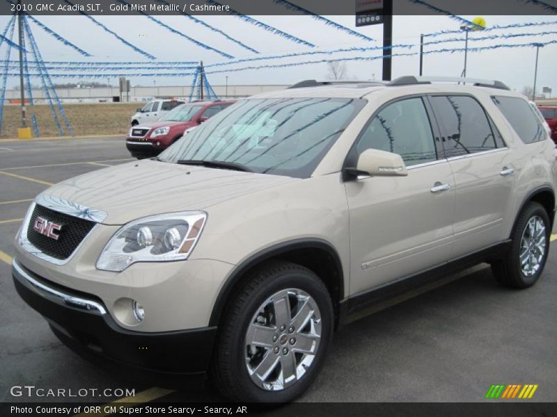 Gold Mist Metallic / Cashmere 2010 GMC Acadia SLT