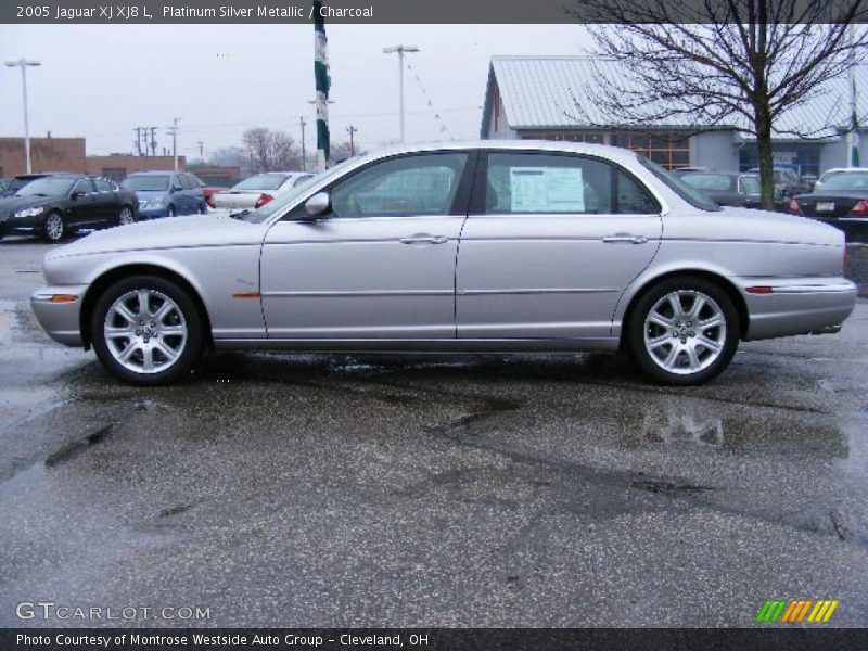Platinum Silver Metallic / Charcoal 2005 Jaguar XJ XJ8 L