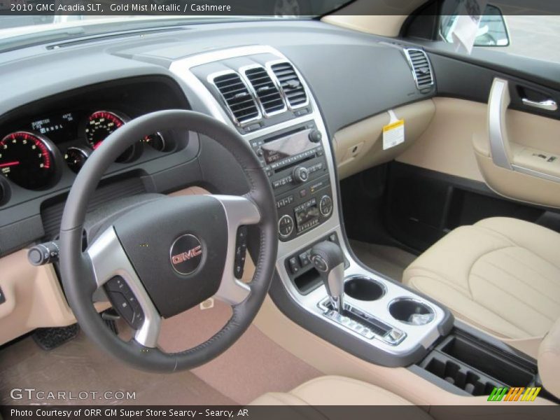Gold Mist Metallic / Cashmere 2010 GMC Acadia SLT