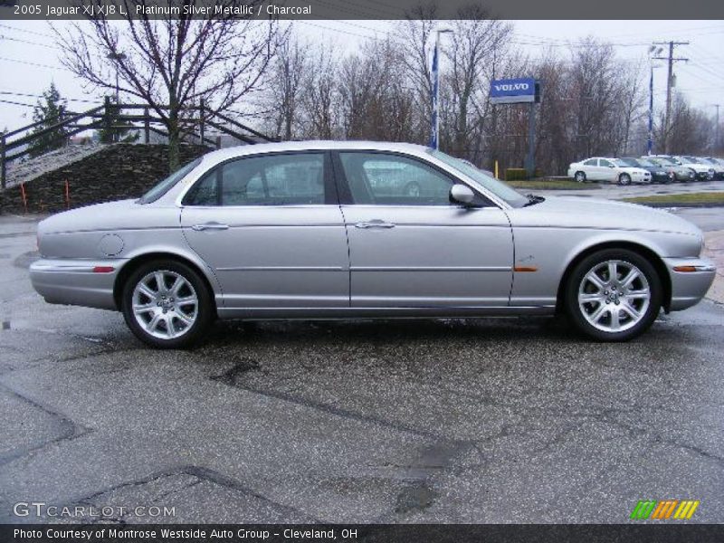 Platinum Silver Metallic / Charcoal 2005 Jaguar XJ XJ8 L