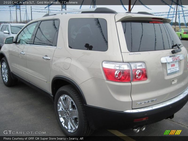 Gold Mist Metallic / Cashmere 2010 GMC Acadia SLT