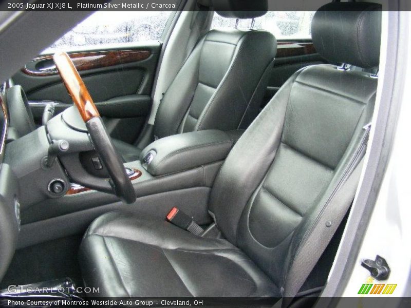 Platinum Silver Metallic / Charcoal 2005 Jaguar XJ XJ8 L