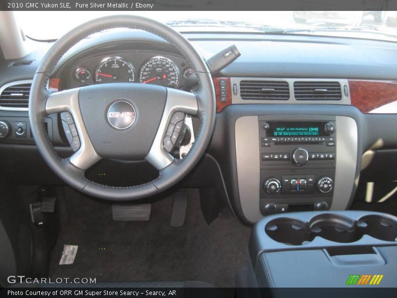 Pure Silver Metallic / Ebony 2010 GMC Yukon SLE