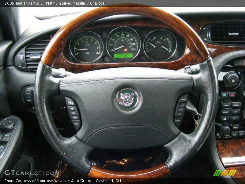 Platinum Silver Metallic / Charcoal 2005 Jaguar XJ XJ8 L