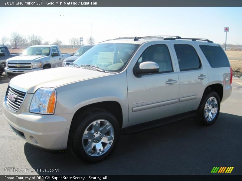 Gold Mist Metallic / Light Tan 2010 GMC Yukon SLT