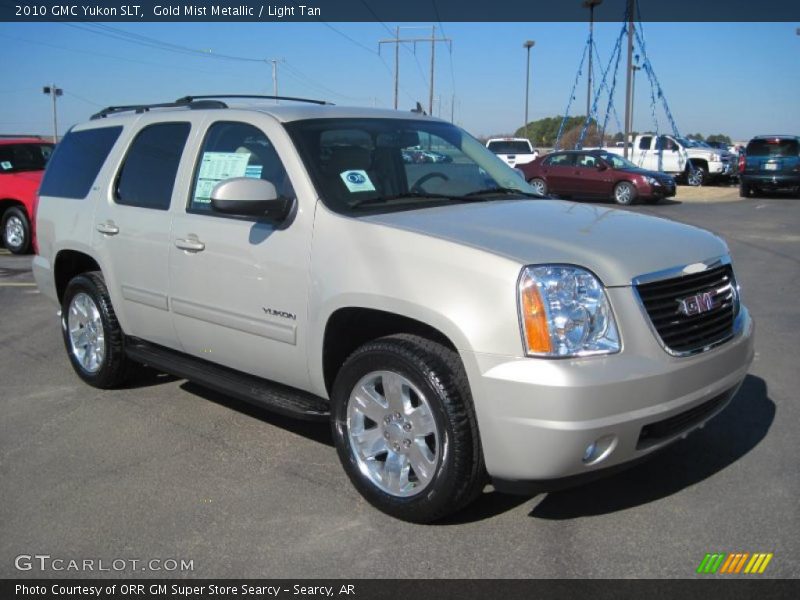 Gold Mist Metallic / Light Tan 2010 GMC Yukon SLT