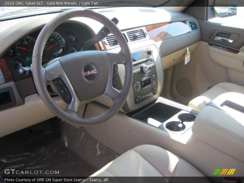 Gold Mist Metallic / Light Tan 2010 GMC Yukon SLT