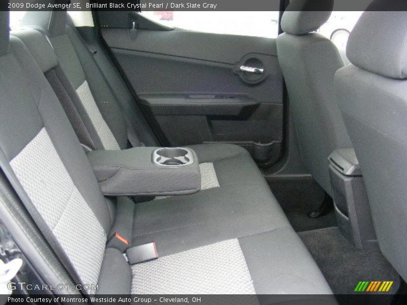 Brilliant Black Crystal Pearl / Dark Slate Gray 2009 Dodge Avenger SE
