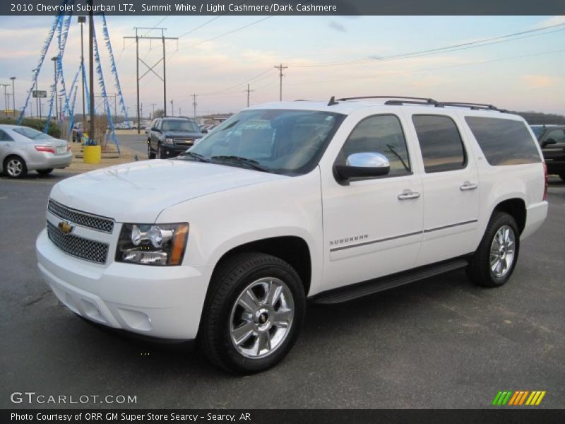 Summit White / Light Cashmere/Dark Cashmere 2010 Chevrolet Suburban LTZ