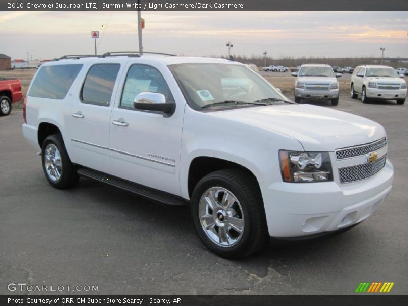 Summit White / Light Cashmere/Dark Cashmere 2010 Chevrolet Suburban LTZ