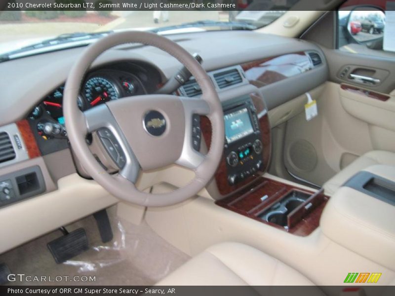 Summit White / Light Cashmere/Dark Cashmere 2010 Chevrolet Suburban LTZ