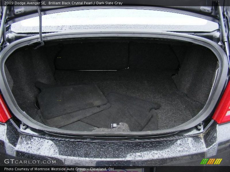 Brilliant Black Crystal Pearl / Dark Slate Gray 2009 Dodge Avenger SE