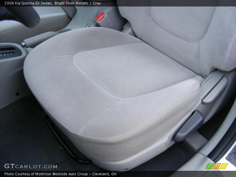 Bright Silver Metallic / Gray 2009 Kia Spectra EX Sedan
