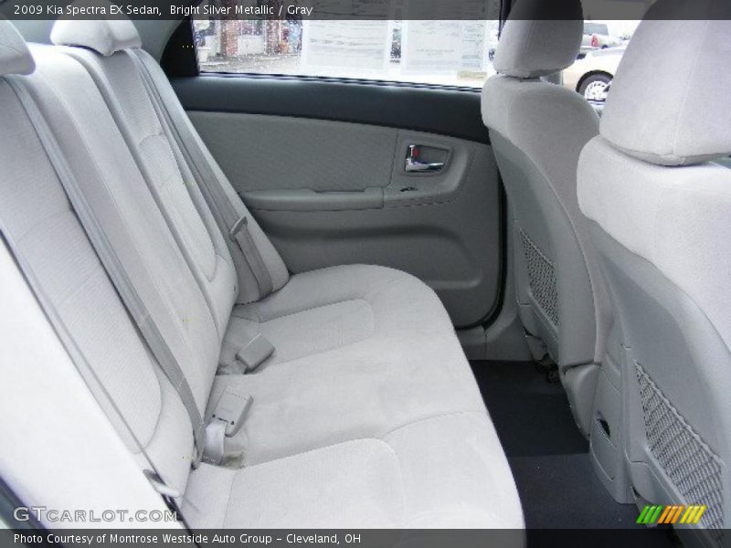 Bright Silver Metallic / Gray 2009 Kia Spectra EX Sedan