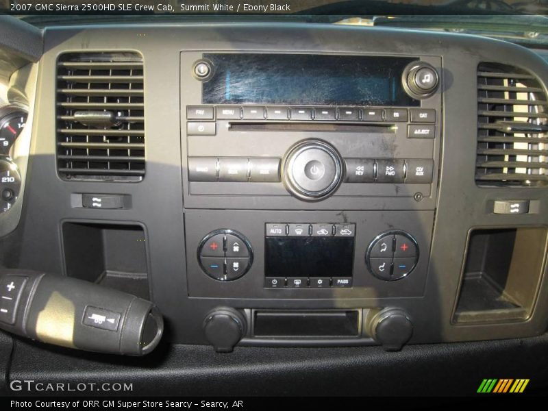 Summit White / Ebony Black 2007 GMC Sierra 2500HD SLE Crew Cab