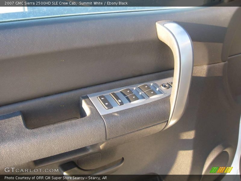 Summit White / Ebony Black 2007 GMC Sierra 2500HD SLE Crew Cab