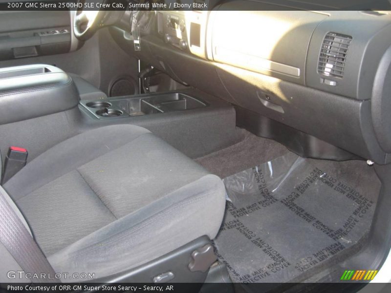Summit White / Ebony Black 2007 GMC Sierra 2500HD SLE Crew Cab