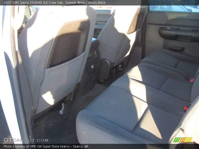 Summit White / Ebony Black 2007 GMC Sierra 2500HD SLE Crew Cab