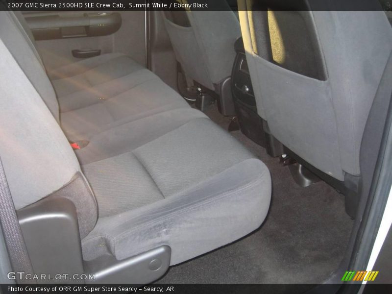 Summit White / Ebony Black 2007 GMC Sierra 2500HD SLE Crew Cab