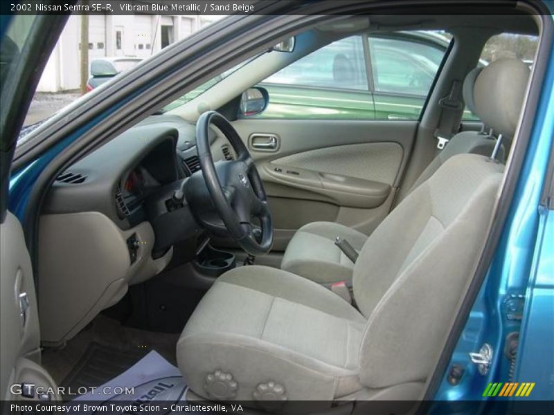 Vibrant Blue Metallic / Sand Beige 2002 Nissan Sentra SE-R