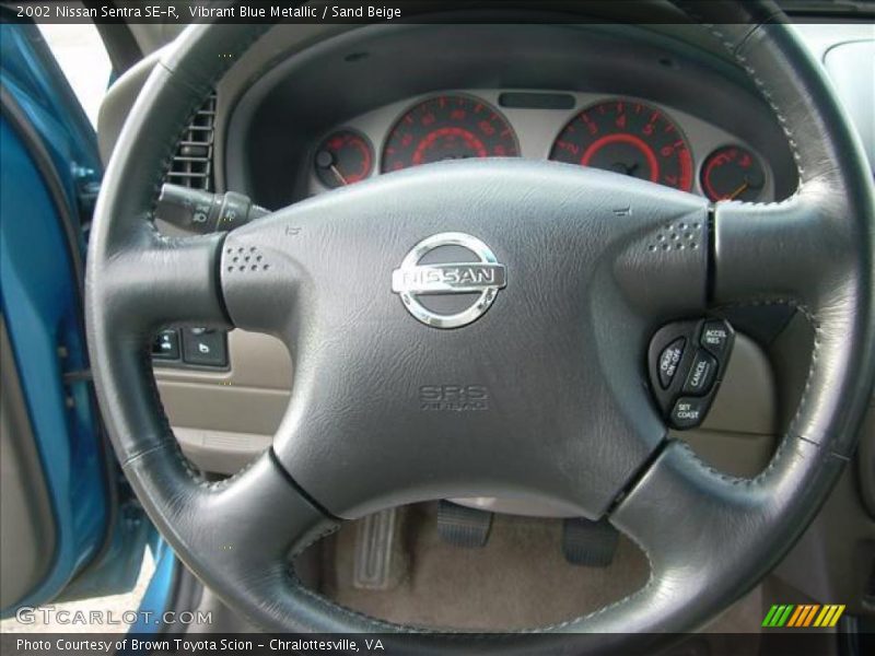 Vibrant Blue Metallic / Sand Beige 2002 Nissan Sentra SE-R