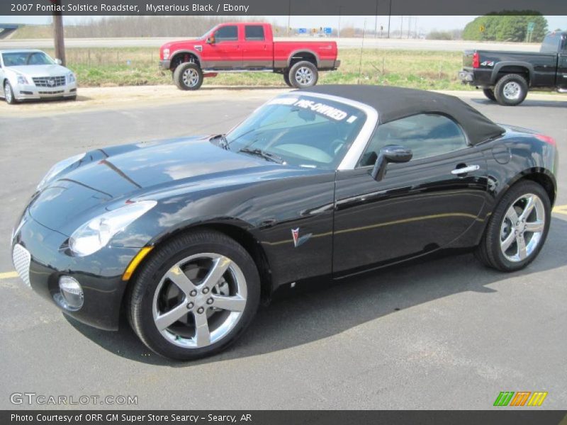 Mysterious Black / Ebony 2007 Pontiac Solstice Roadster