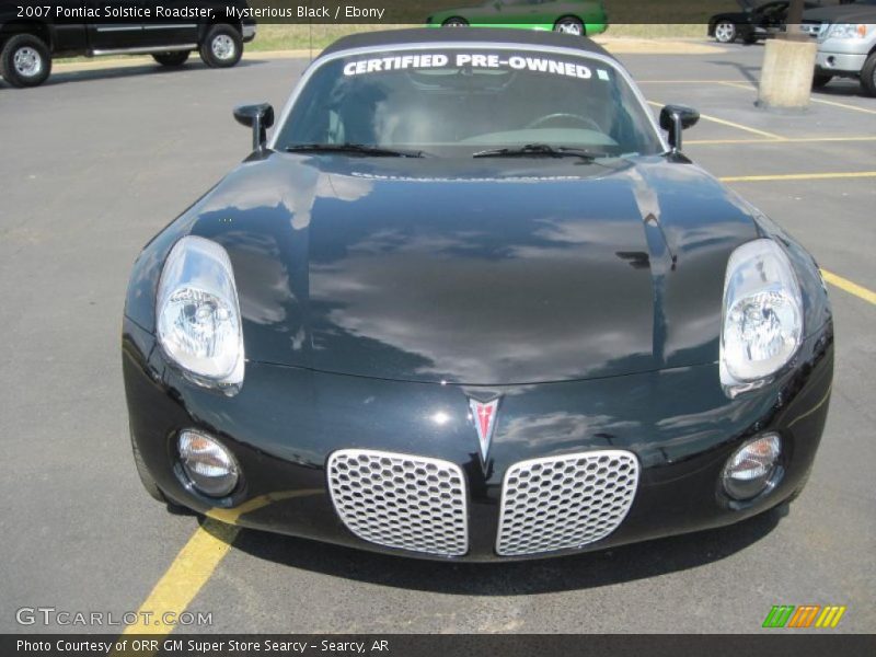 Mysterious Black / Ebony 2007 Pontiac Solstice Roadster