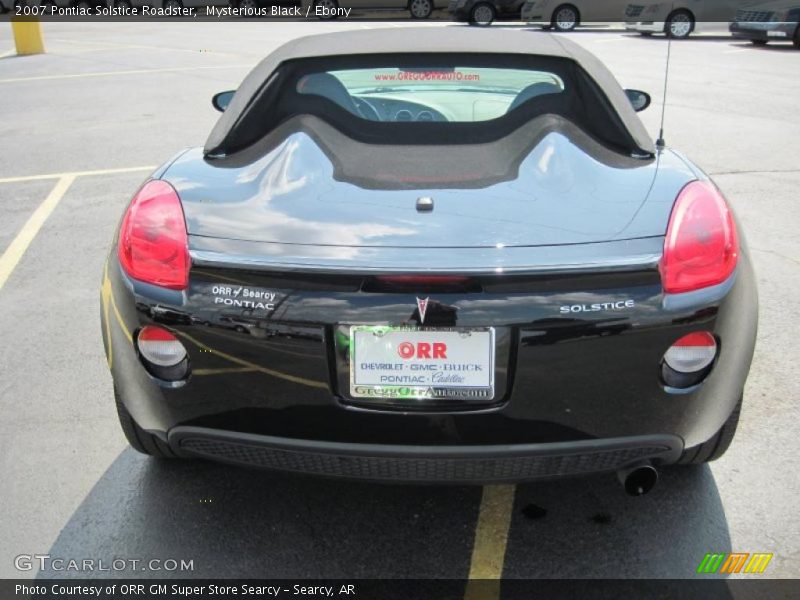 Mysterious Black / Ebony 2007 Pontiac Solstice Roadster