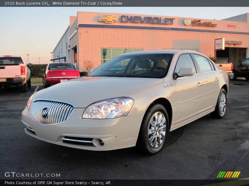 White Diamond Tri-Coat / Cocoa/Shale 2010 Buick Lucerne CXL