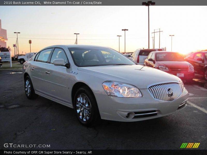 White Diamond Tri-Coat / Cocoa/Shale 2010 Buick Lucerne CXL