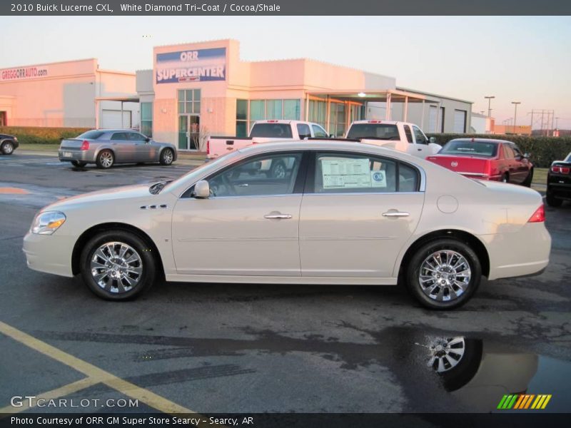 White Diamond Tri-Coat / Cocoa/Shale 2010 Buick Lucerne CXL