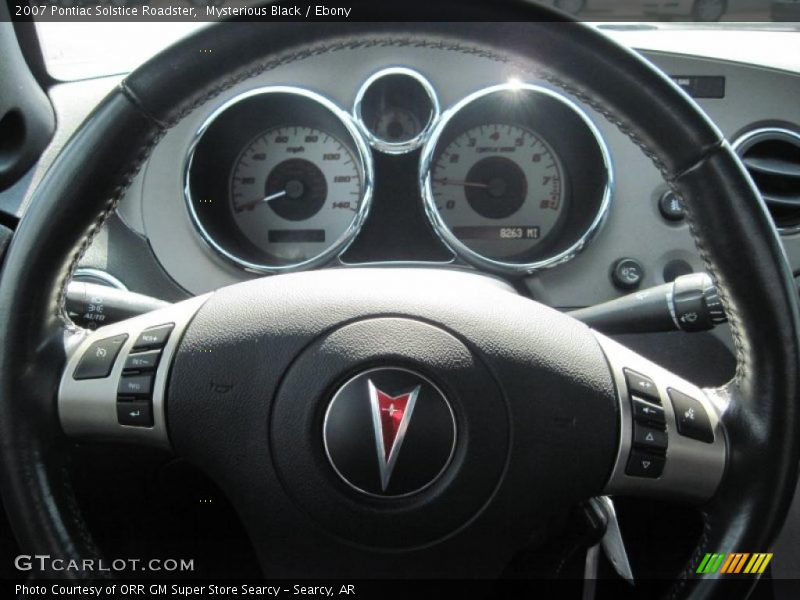 Mysterious Black / Ebony 2007 Pontiac Solstice Roadster